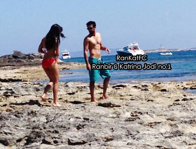 Katrina Kaif in Bikini With Ranbir Kapoor - Ibiza Beach Spain