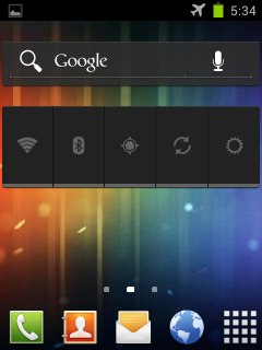 Screenshots of GalaxyS3rom on Galaxy Mini GT-S5570 Smartphone