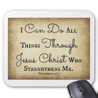 I can do all things through Jesus Christ mouse pad
