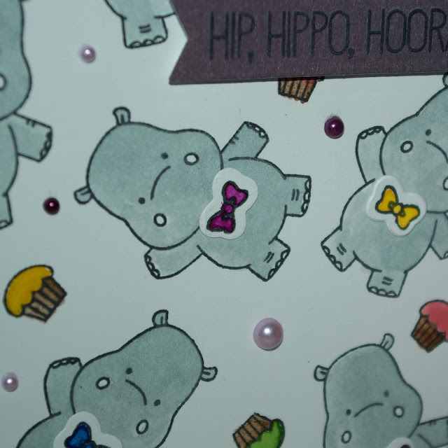 [DIY] Hip, Hippo, Hooray! Nilpferdstarke Geburtstagskarte