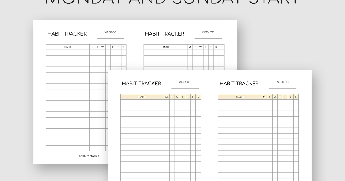 Printable Weekly Behavior Tracker picture regarding Weekly Habit Tracker Printable titled Printable Weekly Behavior Tracker