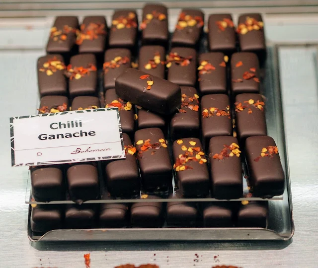 Chilli ganache chocolates in downtown Auckland
