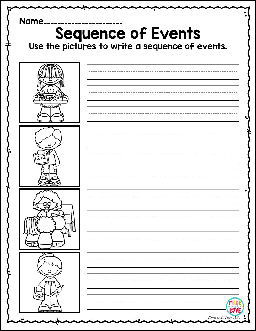 Sequence Writing Worksheet