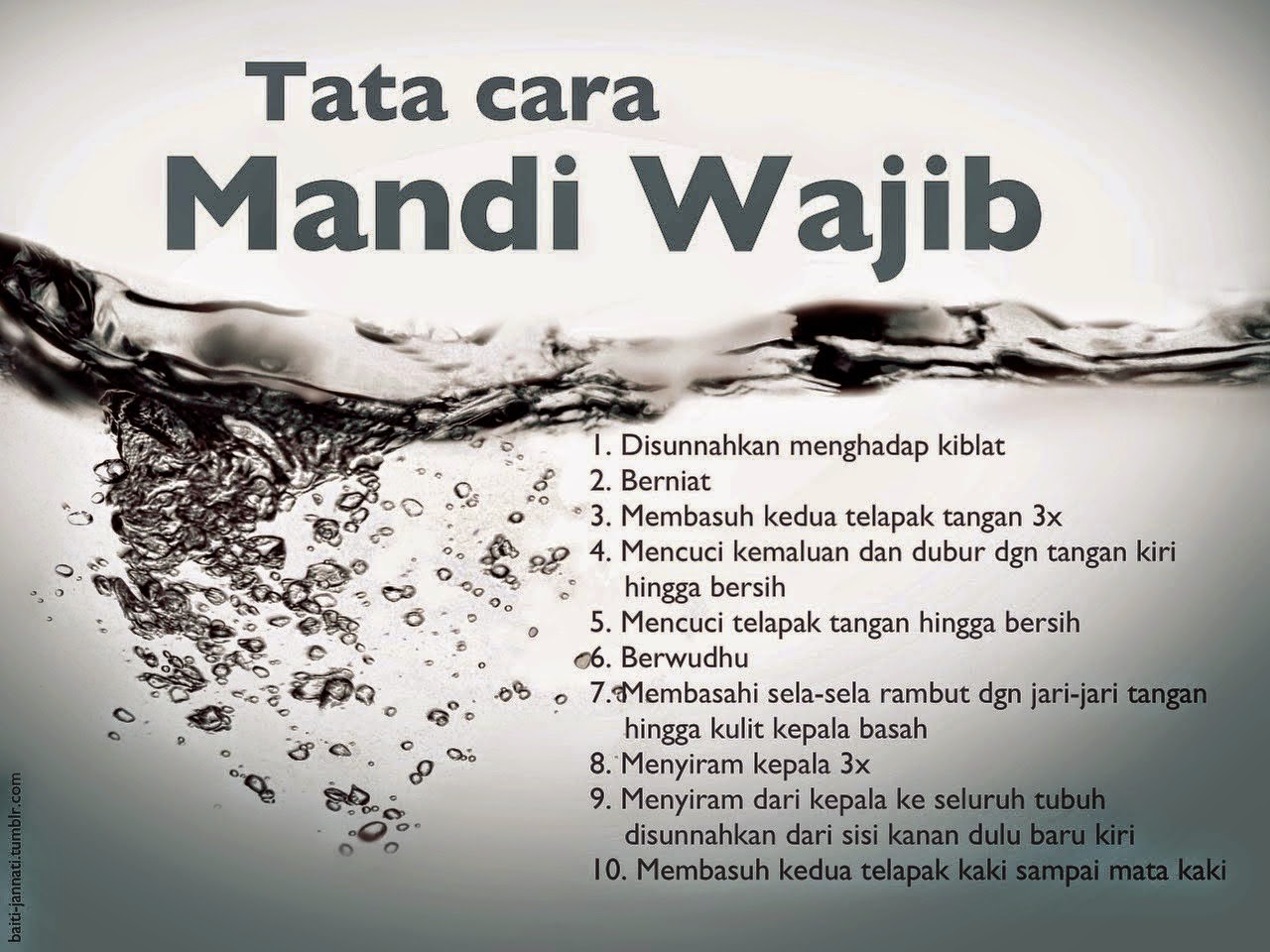 Cara MANDI WAJIB yang BETUL menurut ISLAM