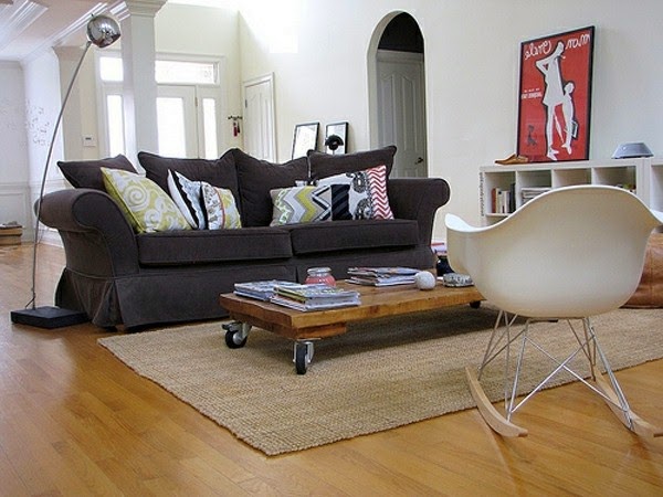 Coffee table on castors &#8211; 40 cool designs!