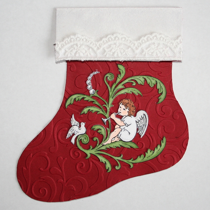 Paperlicious Designs Christmas Stocking Gift Card Holder Tutorial