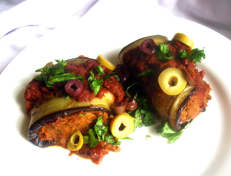 Roasted Eggplant Involtini {Vegan} Lisa's Kitchen Vegetarian