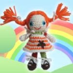patron gratis muñeca pipi amigurumi | free pattern amigurumi pipi doll 