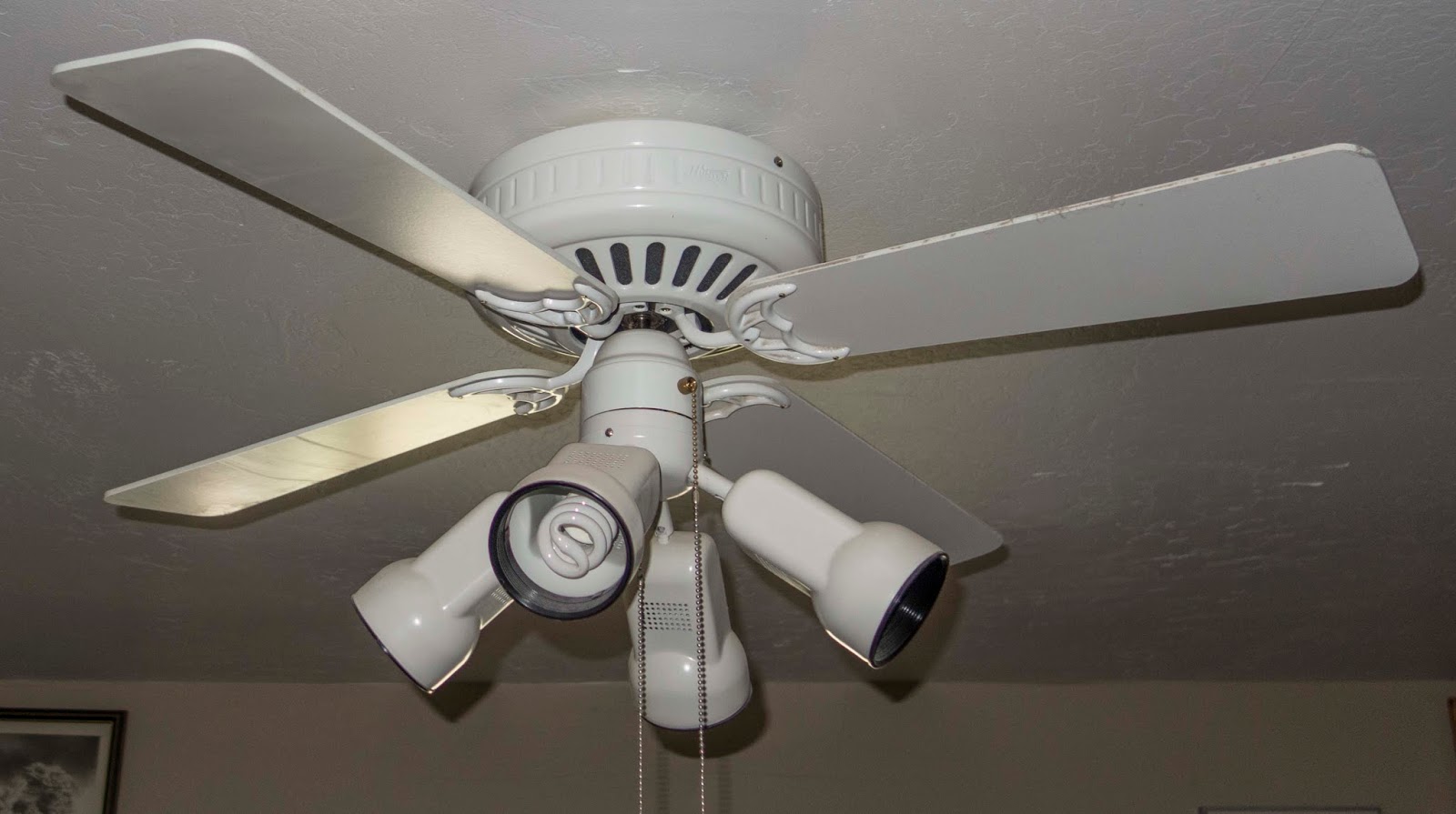 Adventures at Lazy C Replaced old upstairs ceiling fans and lights