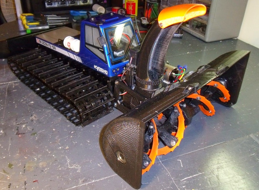 DIY 3D Printing 3D Printable Remotely Controlled Snow Blower Toy DIY 3D Printing 3D Printable Remotely Controlled Snow Blower Toy