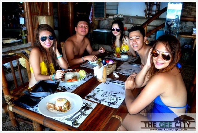 Lorie Mae Gesite, Earl Greggi Labanon, Lory Anne Gesite, Nico Matutinao and Ivane Gesite in the restaurant of Kookoo's Nest
