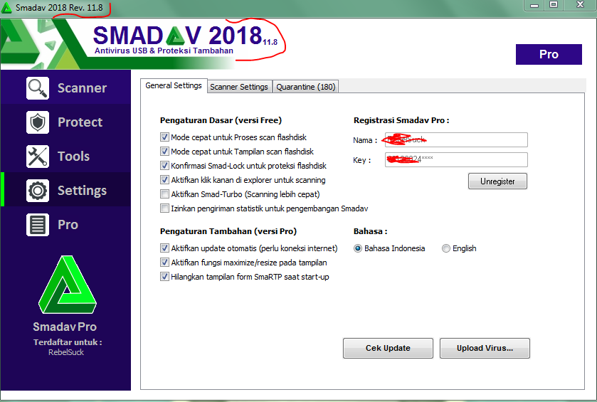 smadav pro registration key 12.5