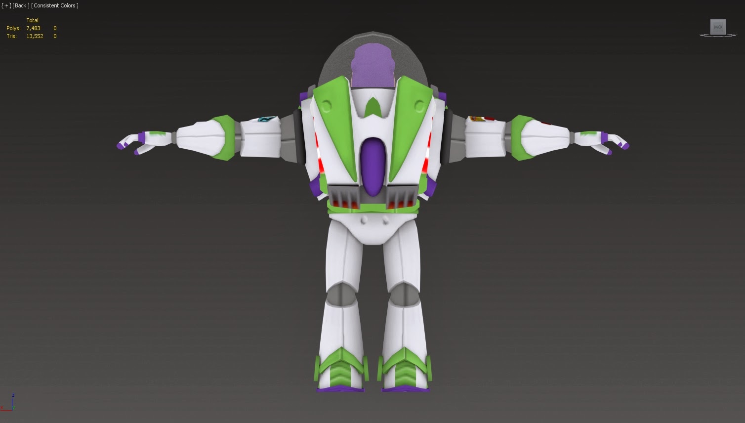 buzz lightyear from the back