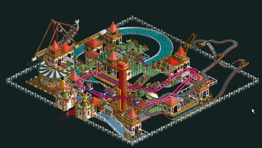 (스압주의) 롤러코스터 타이쿤 장인 - 킹무성