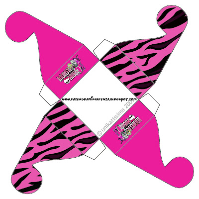 Monster High: Party Favor Boxes Free Printables. Monster High: Party Favor Boxes Free Printables.