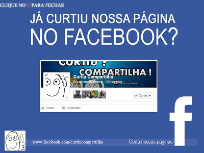 NOSSA FANPAGE! AGUARDO SEU LIKE!!