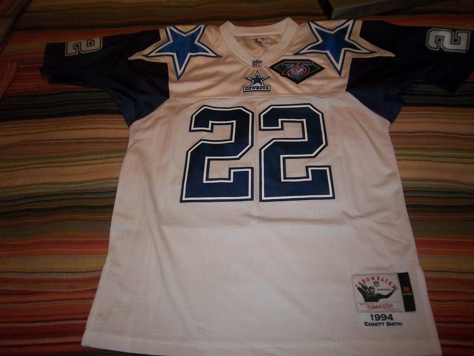 emmitt smith 75th anniversary jersey