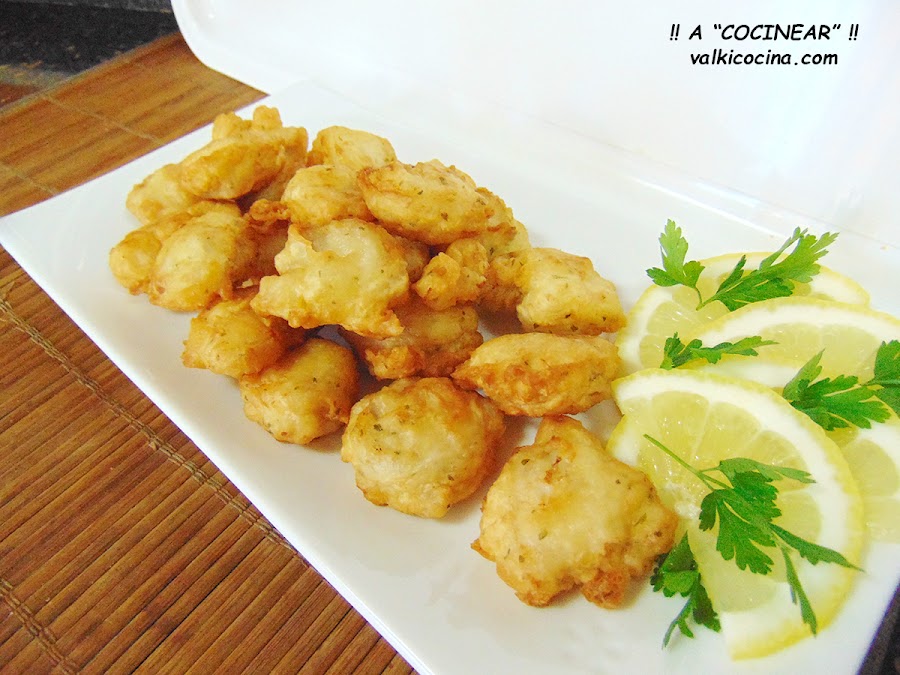 Bocaditos de rape rebozado