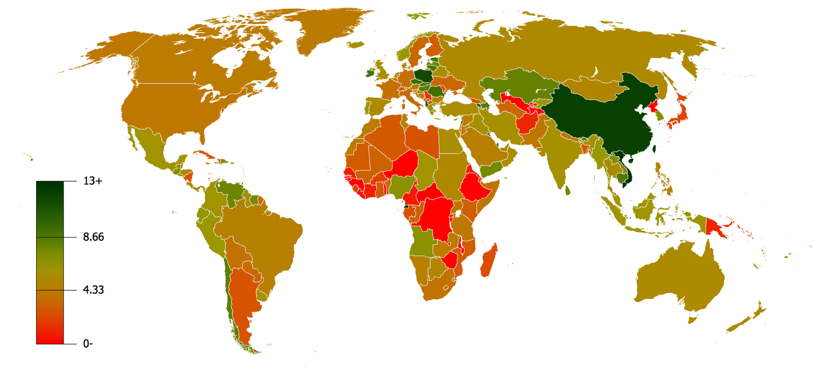Länder mit dem größten Bruttoinlandsprodukt (BIP) pro Kopf 2015