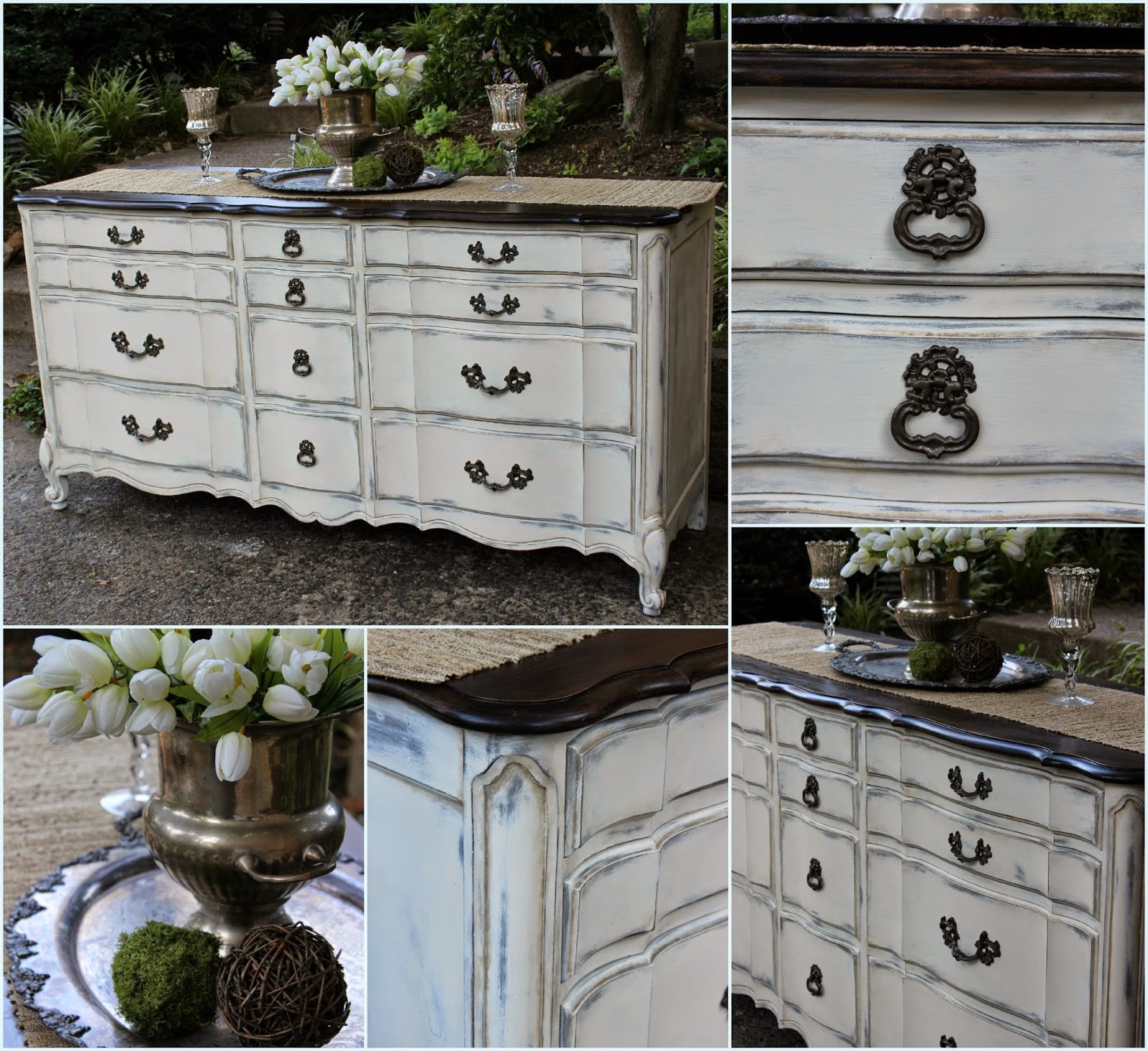 Vintage Country Style French Provincial Dresser Annie Sloan Rehab!