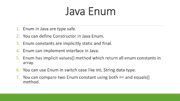 Best Example of Enum in Java