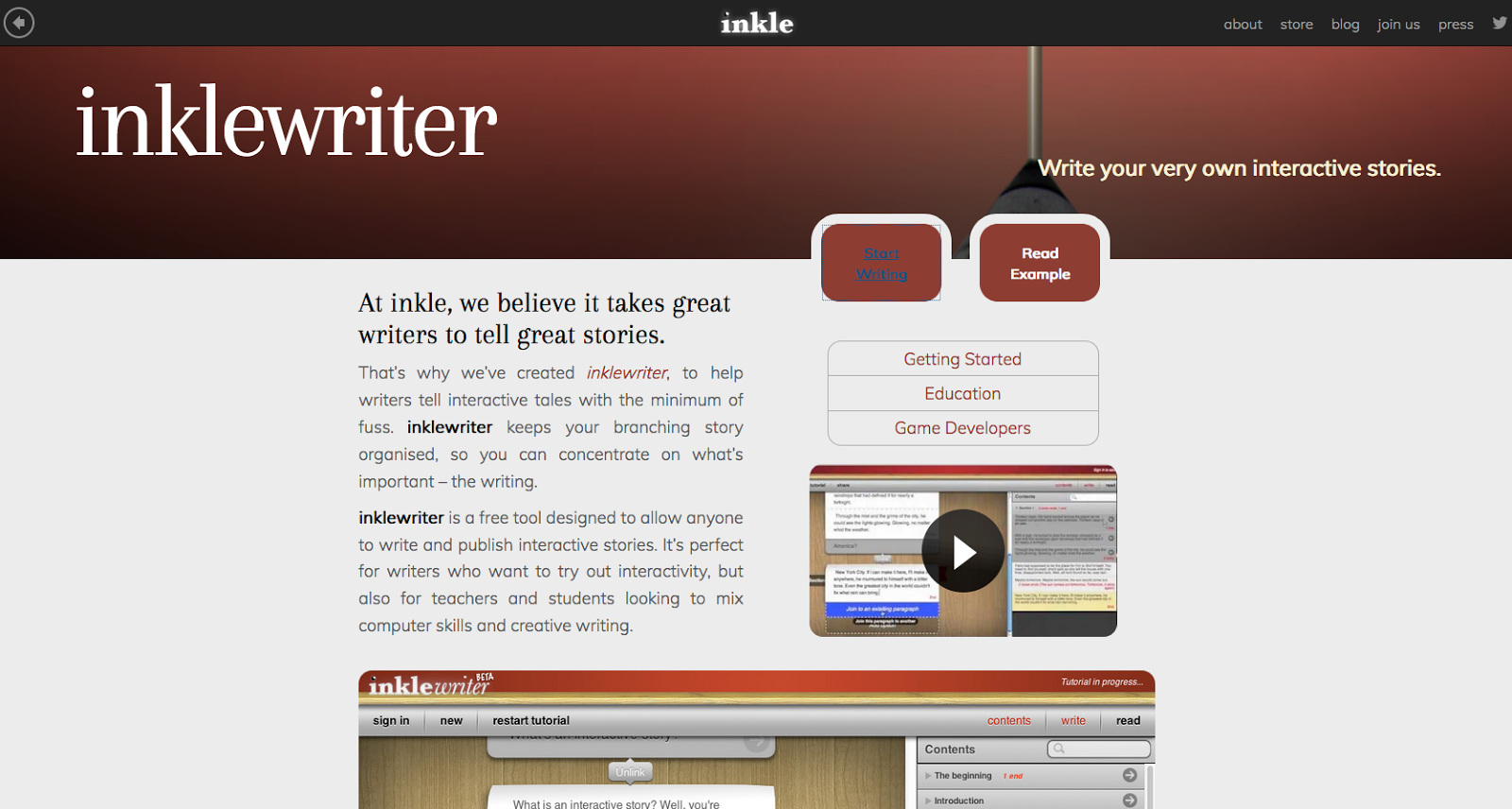 Nik's QuickShout A Tool for Creating Interactive Fiction with Students
