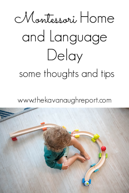Thoughts on dealing with a language delay in our Montessori home. 