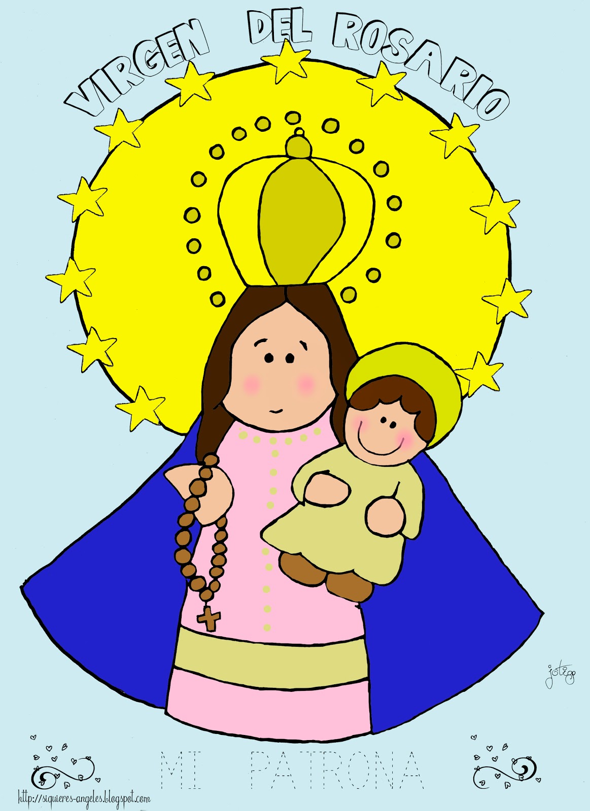 Virgen del Rosario - Si quieres aprender, ENSEÑA.