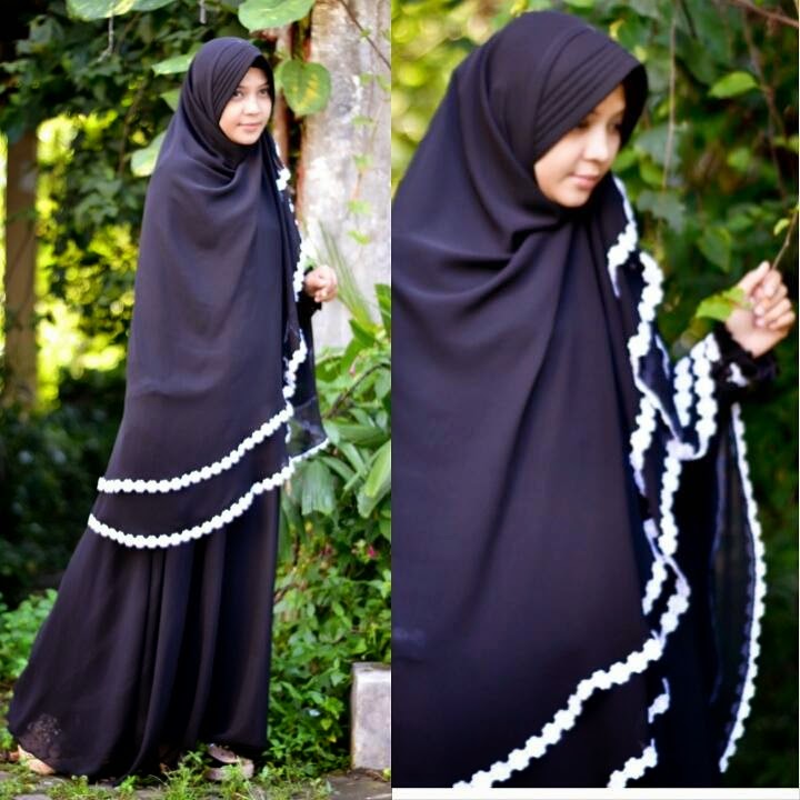 Jilbab Syari renda model terbaru 2015