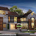 Modern sloping roof luxurious home with 5 bedrooms