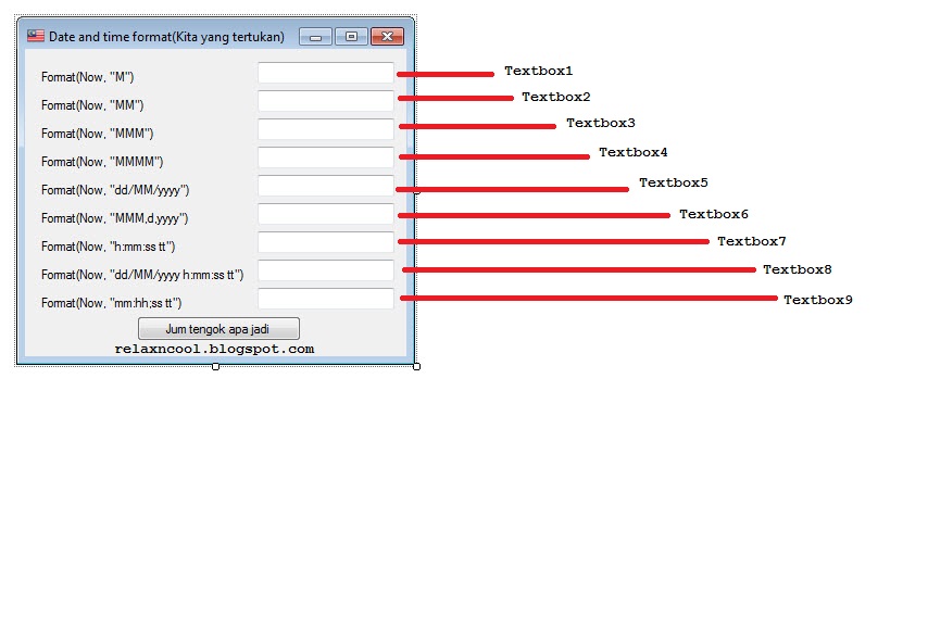 Visual Basic 2008: Format date and time | Tulisan Anyar