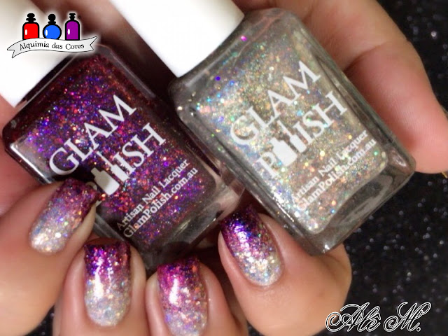 Glam Polish, What Would Buffy Do?, Dougal my demiguise, Magenta, Roxo, Prata, Glitter, Inverno