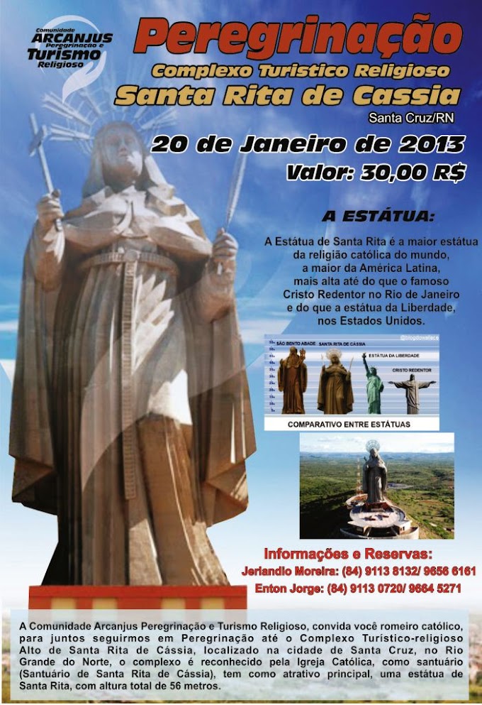 Convite peregrinação com Arcanjus Turismo