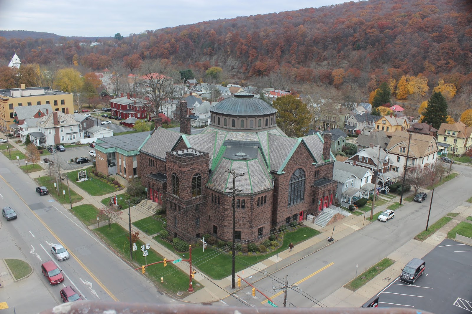 First Baptist Church of Franklin The view from the top of the bell tower
