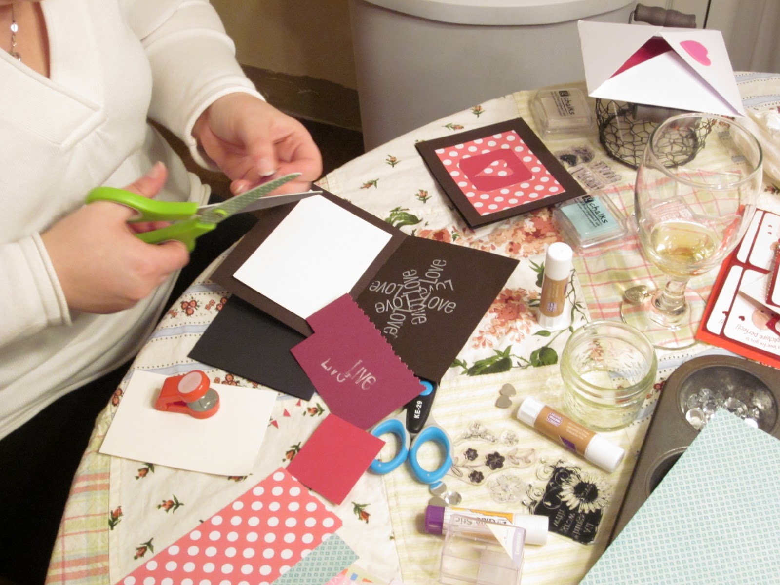 perhaps today valentine card making party