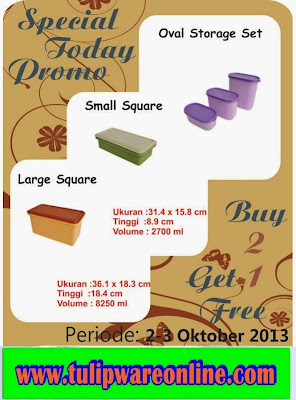 Promo Terbaru Tulipware 2-3 Oktober 2013 Promo Terbaru Tulipware 2-3 Oktober 2013