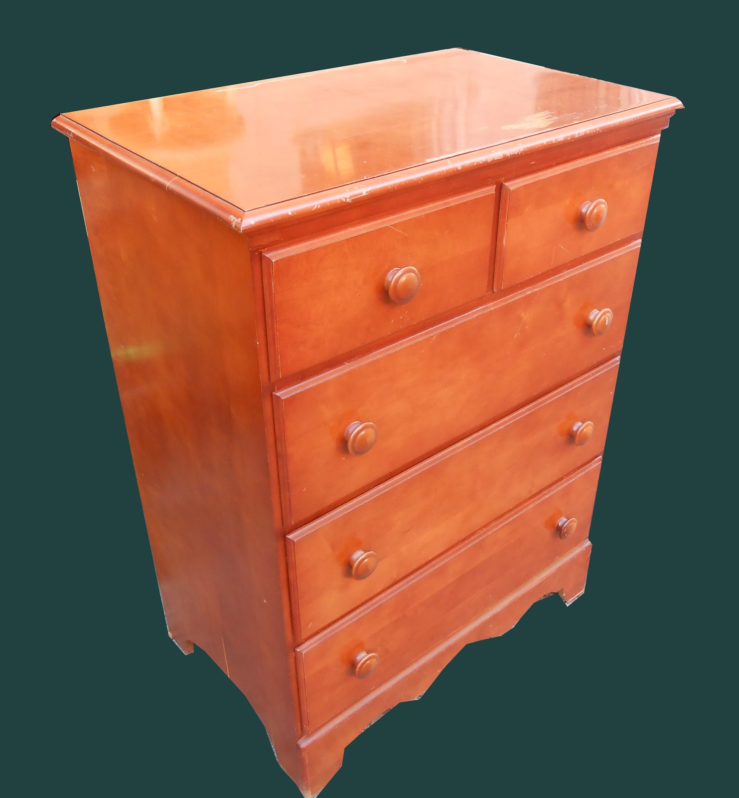Uhuru Furniture & Collectibles Maple Chest of Drawers SOLD