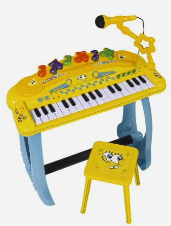 Teclado Musical Bob Esponja con silla