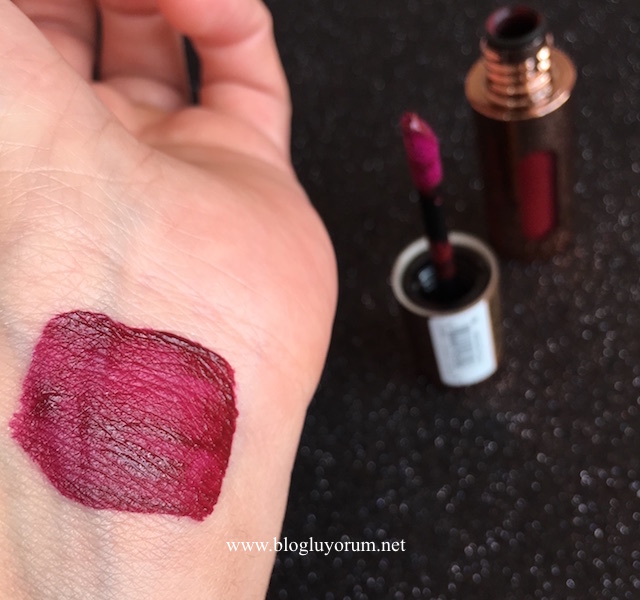 flormar new age matte liquid lipstick 06 seductive cherry swatch