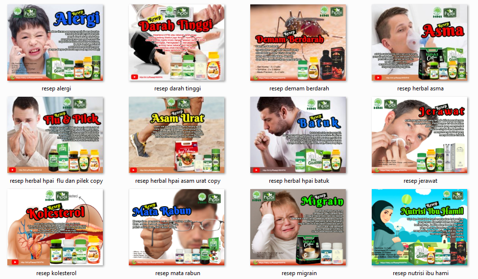 Download Desain Resep HNI HPAI Photosop