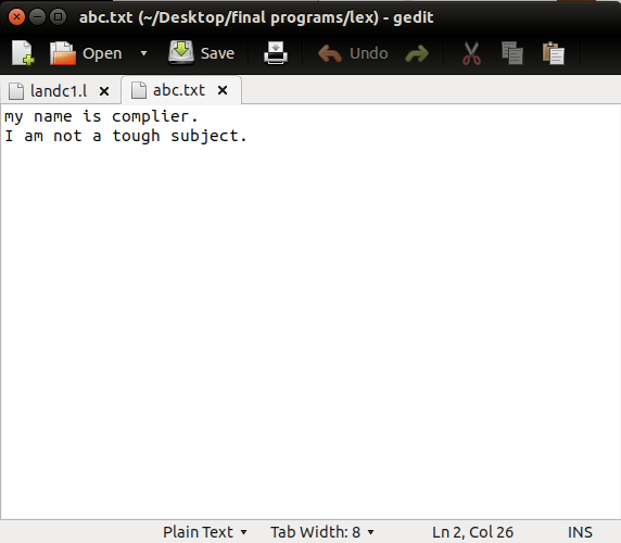 lex program to identify keywords lex program to find longest string