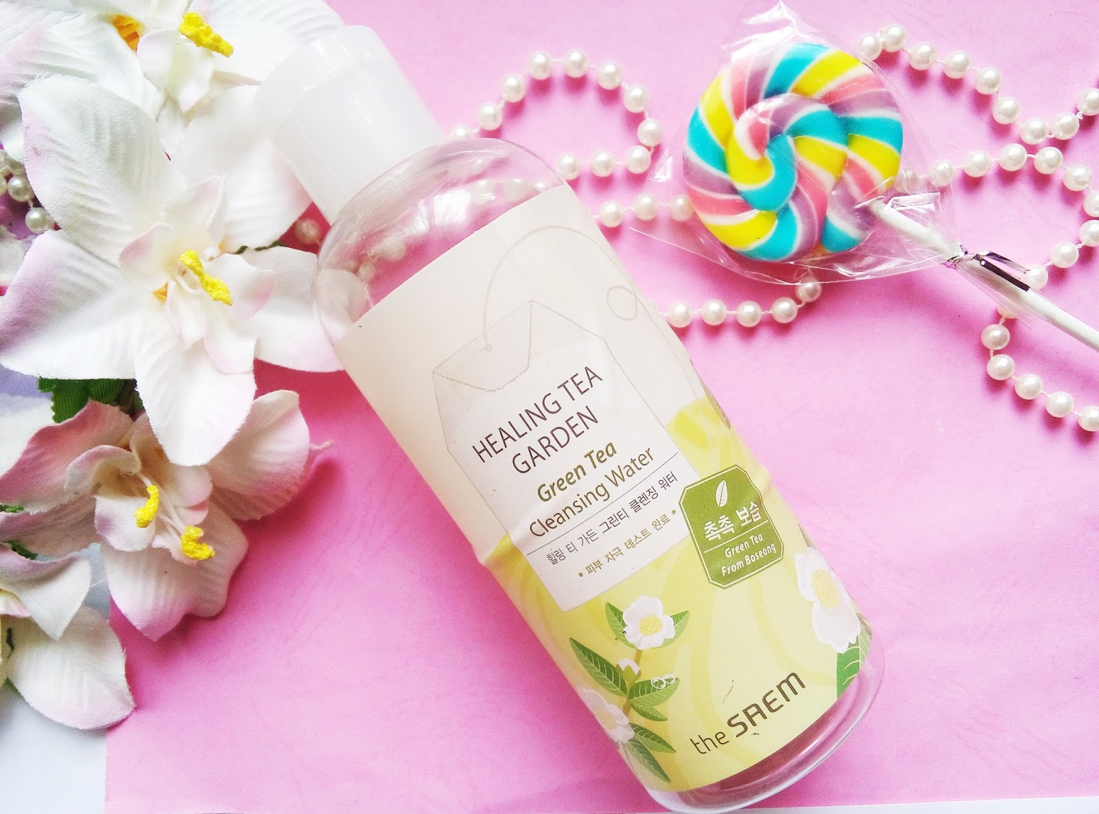 Review The Saem Healing Tea Garden Cleansing Water Green Tea Ell's