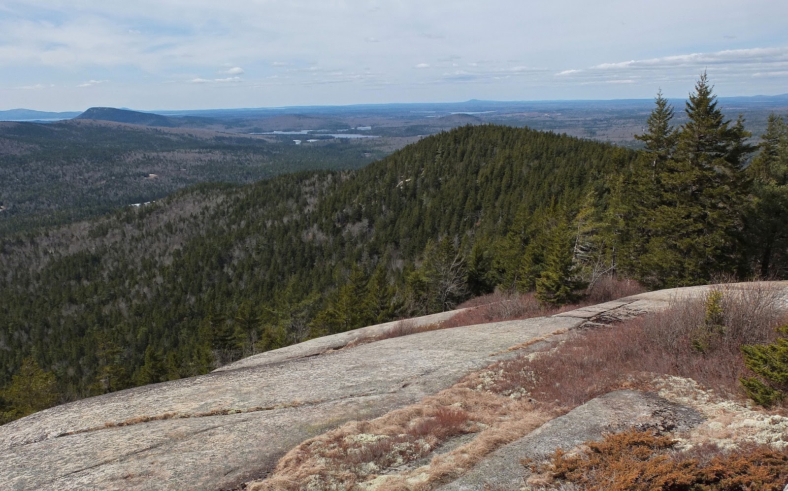 Hiking in Maine with Kelley 4/8/13 Tunk Mountain