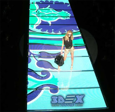 interactive floor projector for business and brands Advertisements, live systems for fashion show