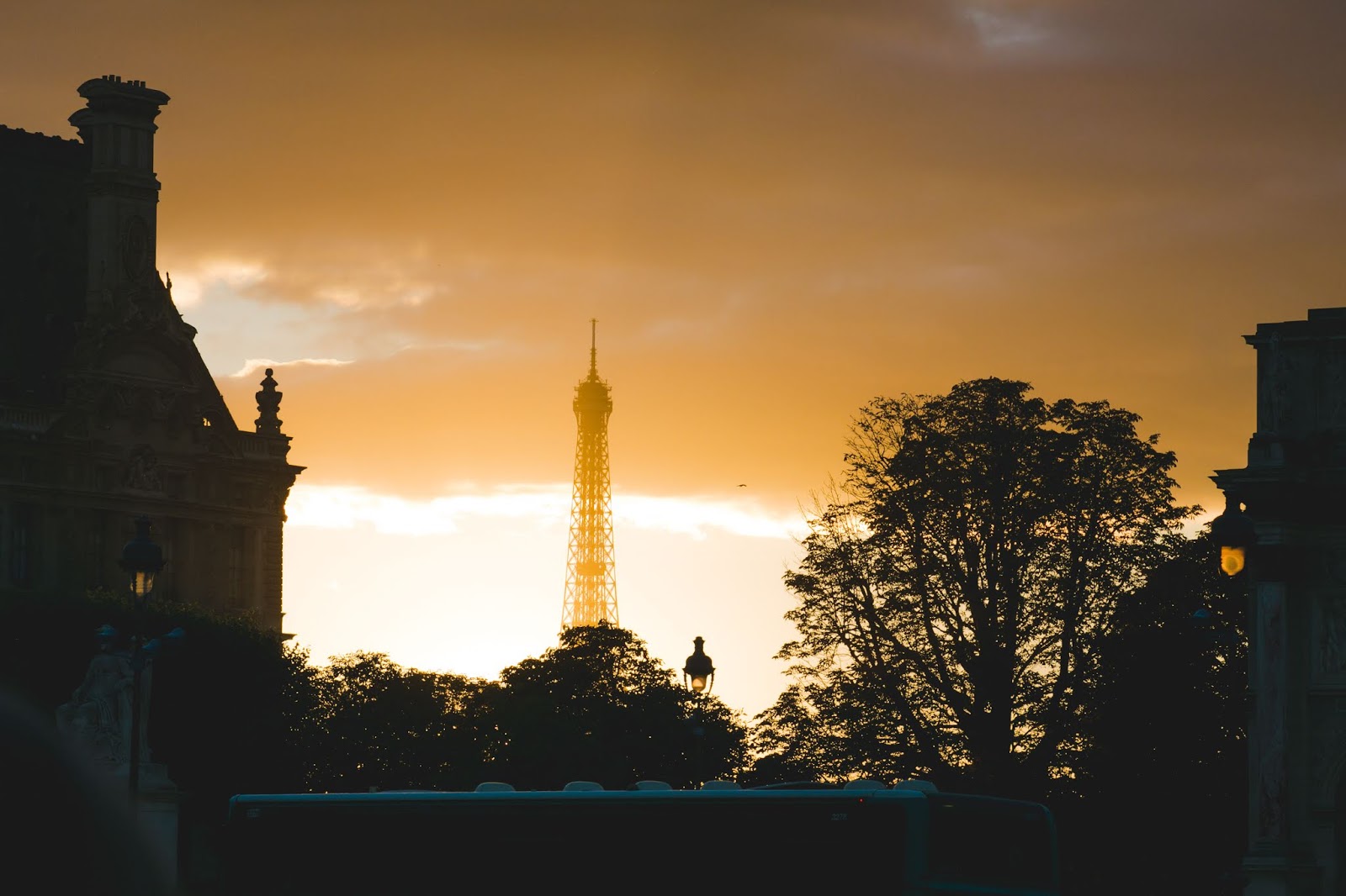 beautiful Sunset in Paris