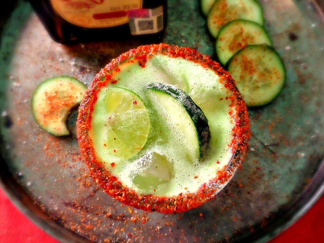 Cucumber Lime Margaritas - lacocinadeleslie.com 