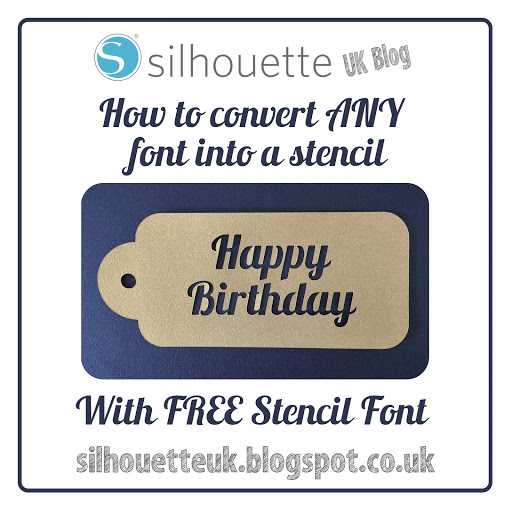 Tutorial by Nadine Muir on how to convert any font into a stencil within Silhouette Studio.  Includes a free stencil font for download created from the Lobster font