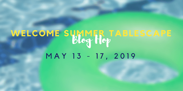 My Thrift Store Addiction summer tablescape hop