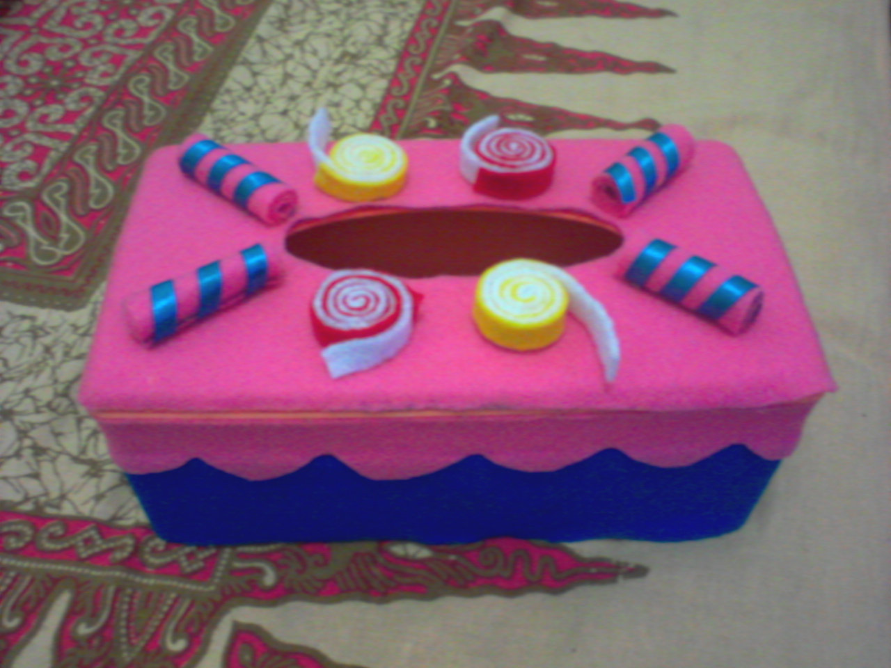 Kreasi Flanel ku Kotak Tisu Flanel