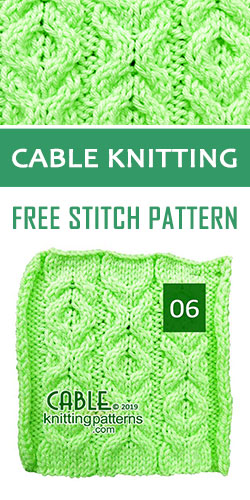 Cable Knitting Free Stitch Pattern 06 Cable Knitting Free Stitch Pattern 06
